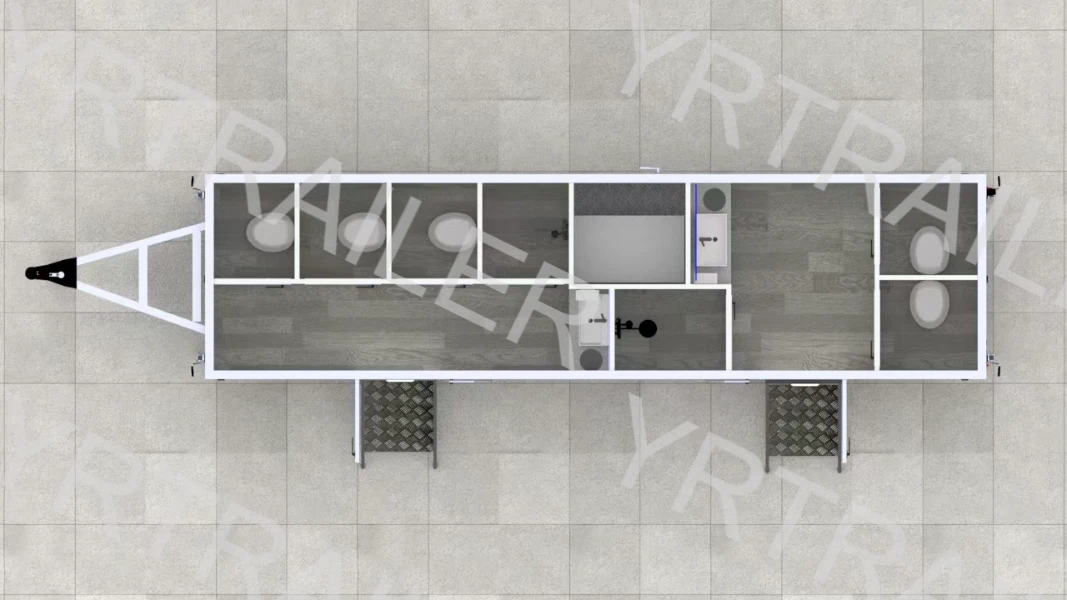 High Capacity Combo Trailer Layout