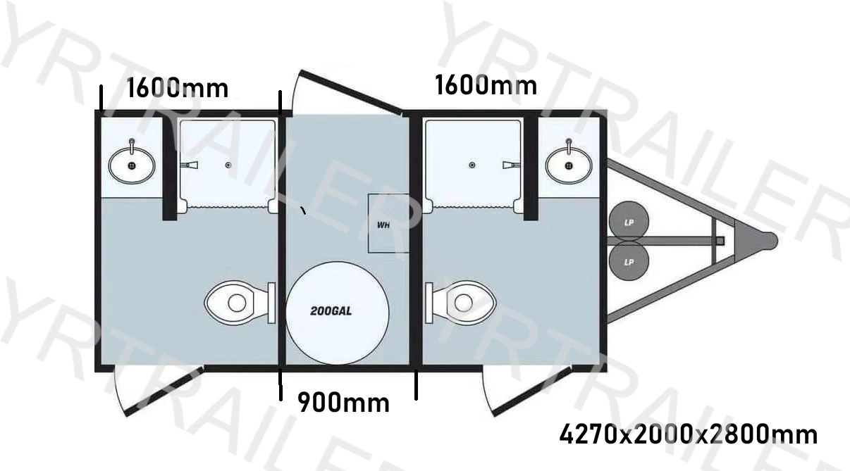 2 Station Combo Trailer Layout