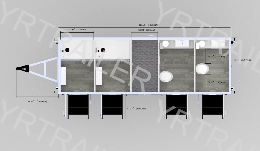 4 Station Combo Trailer Layout
