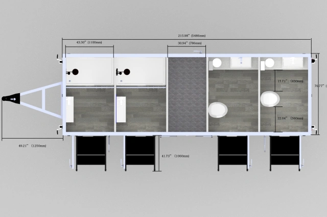 Combo Restroom Shower Trailers