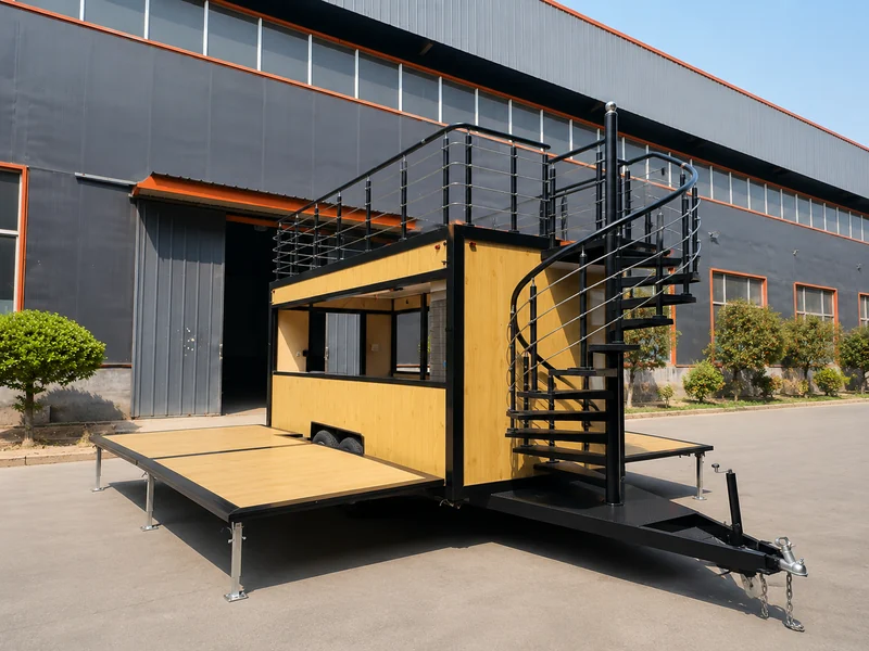 Custom specialty trailer manufactured to project-specific requirements