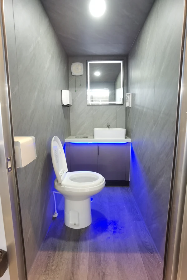 2 stall restroom trailer private toilet suite
