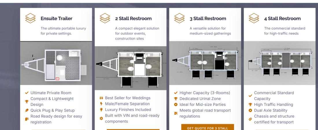 Top 10 Restroom Trailers Manufacturer in USA