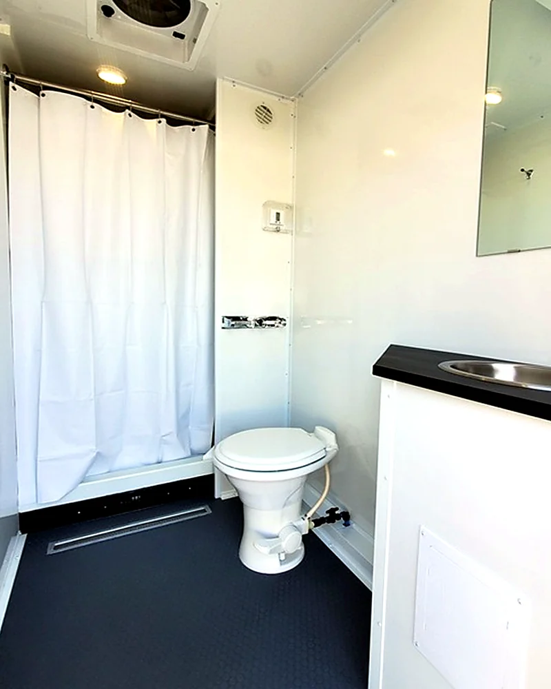 Premium interior of YRTrailer combo unit