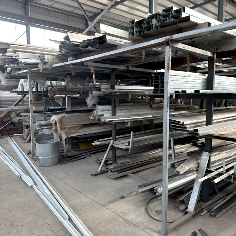 Steel profiles and trailer frame materials prepared in the factory